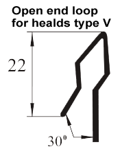 Heddles For Jacquard machines loop